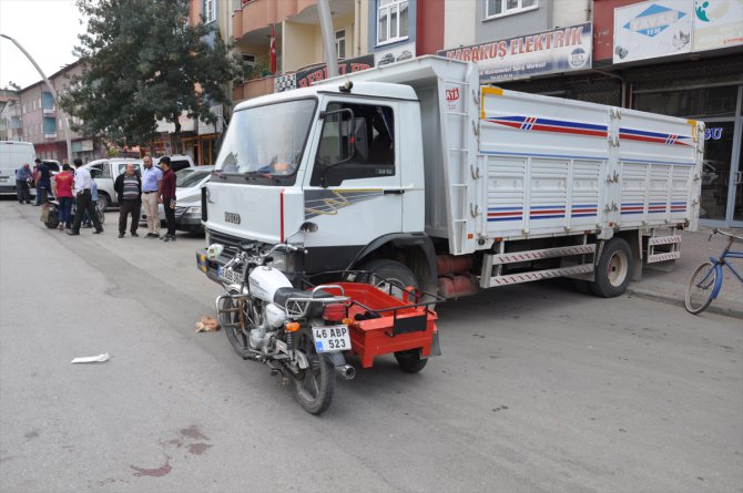 Kahramanmaraş'ta kaza anı güvenlik kamerasında