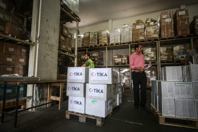 TİKA'dan Gazze'ye ilaç yardımı