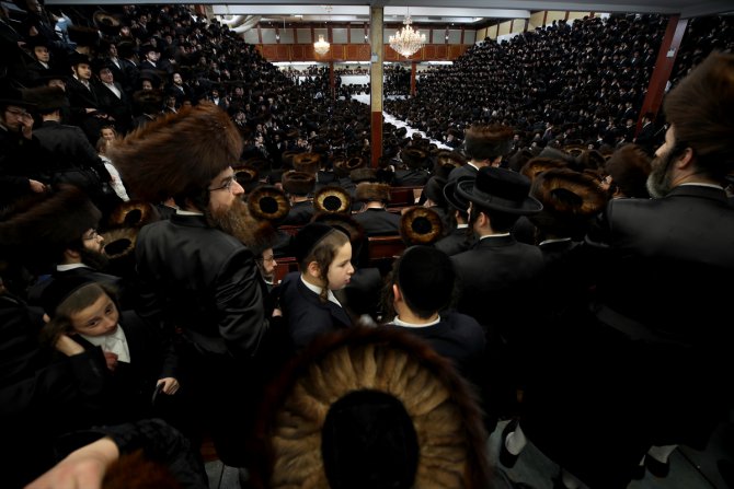 New York'ta Satmar Yahudileri Sukkot bayramını kutladı