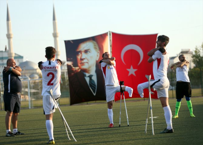 Ampute Milli Futbol Takımını'nın Antalya kampı