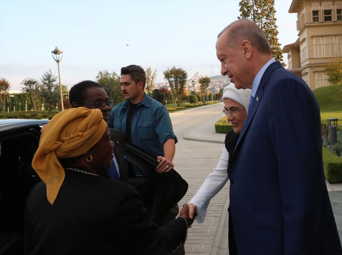 Cumhurbaşkanı Erdoğan, Ekvator Ginesi Cumhurbaşkanı Mbasogo ile görüştü