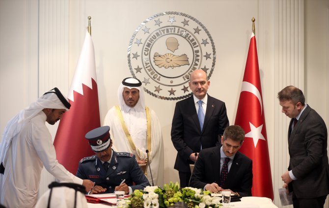 Bakan Soylu, Katar Başbakanı Al Sani ile görüştü