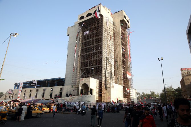 Bağdat'taki göstericilerin kalesi "Türk Lokantası" binası
