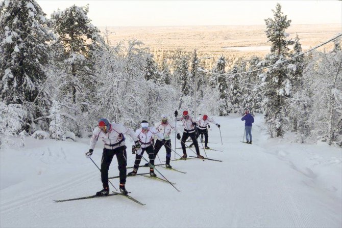 Milli kayakçılar, Finlandiya'da kamp yapıyor