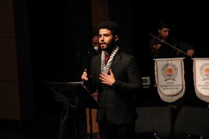 Filistinli Gençler Samsun'da "Kardeşlik Ezgileri" seslendirdi