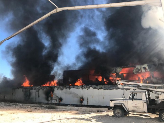 Sivas'ta fabrika yangını