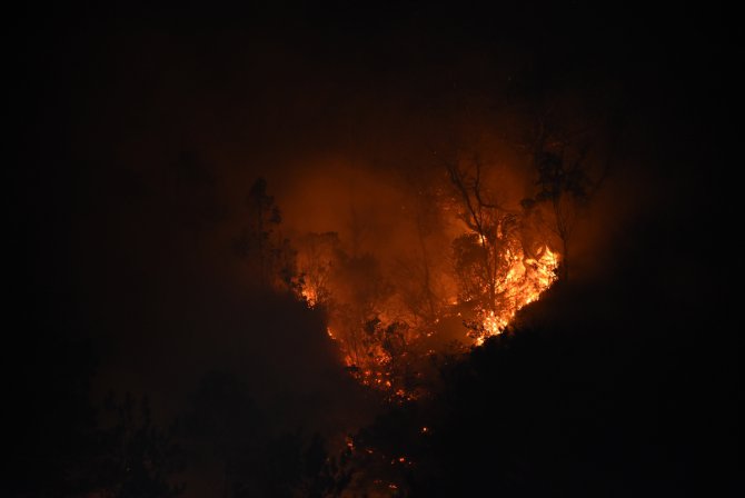 GÜNCELLEME - Bartın'ın İnkum beldesinde çıkan orman yangını kontrol altına alındı