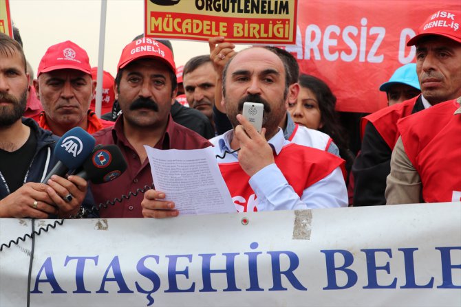 Ataşehir Belediyesinde işten çıkarılan işçiler eylemlerini sürdürüyor