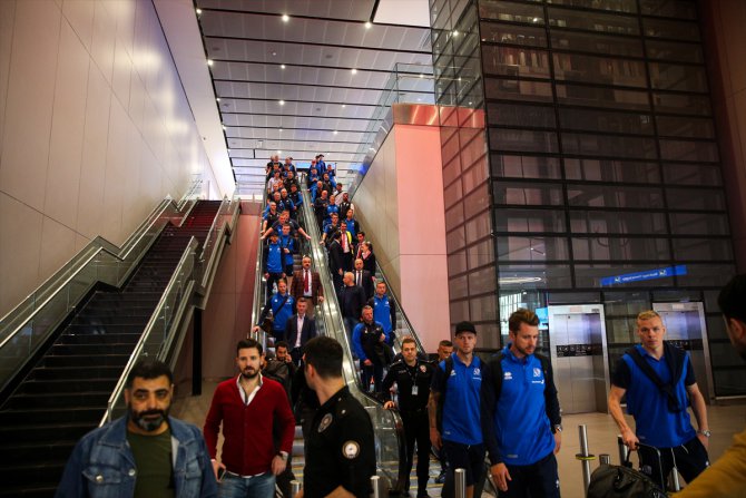 İzlanda Milli Futbol Takımı kafilesi İstanbul'a geldi