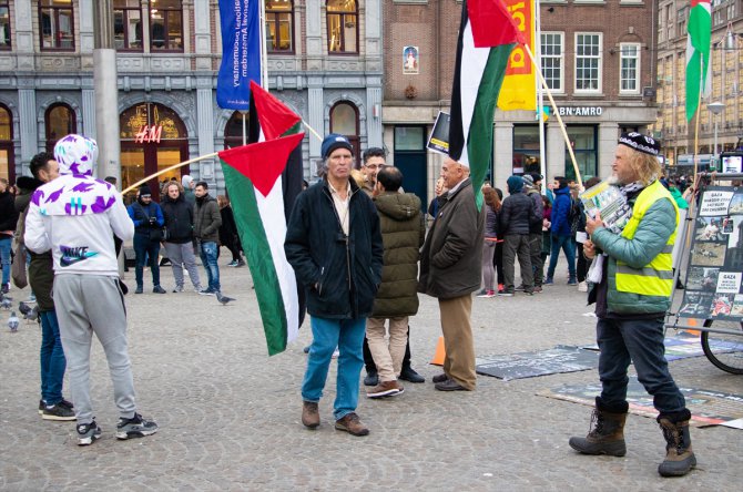 Hollanda'da İsrail protestosu