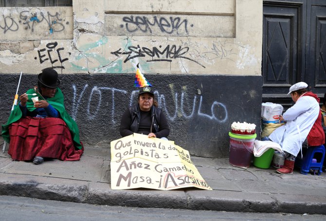 Bolivya'da geçiş hükümeti karşıtı gösteri