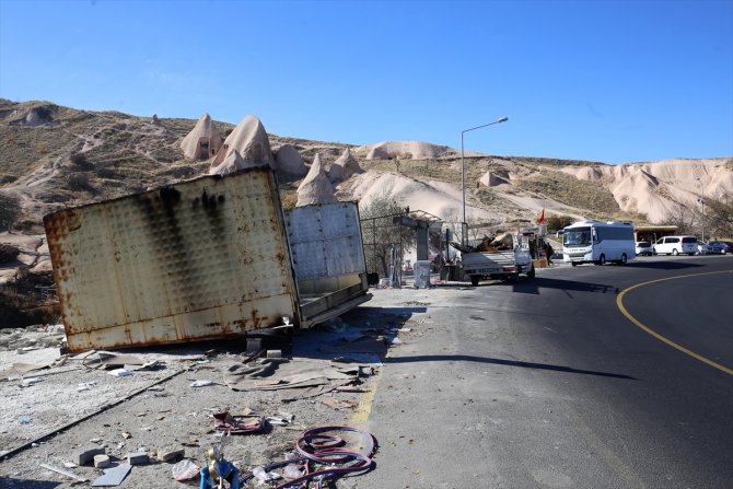 Kapadokya'daki baraka tarzı 41 iş yeri yıkıldı