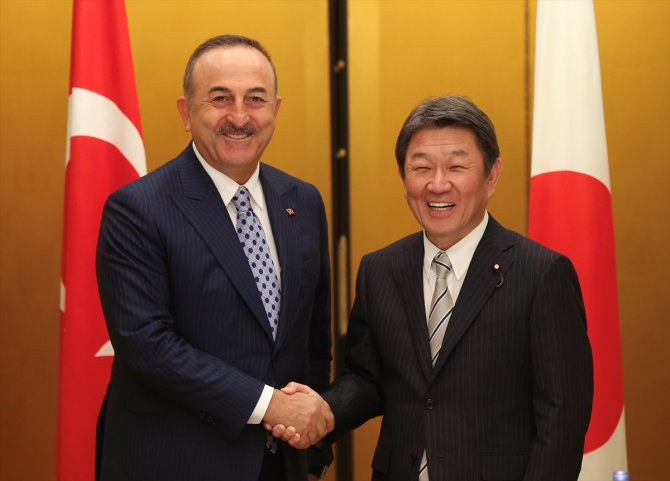 Dışişleri Bakanı Çavuşoğlu, Japon mevkidaşı Motegi ile görüştü