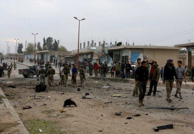 Tel Abyad'daki terör saldırısında 5 sivil yaralandı