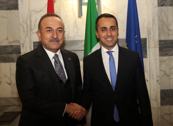 Dışişleri Bakanı Çavuşoğlu, İtalyan mevkidaşıyla görüştü