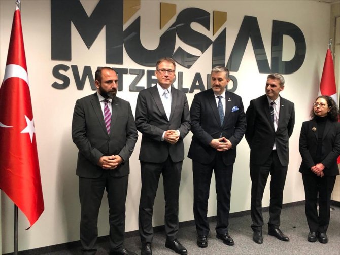 MÜSİAD İsviçre şubesinin yeni ofisi açıldı