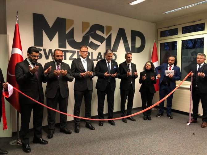 MÜSİAD İsviçre şubesinin yeni ofisi açıldı