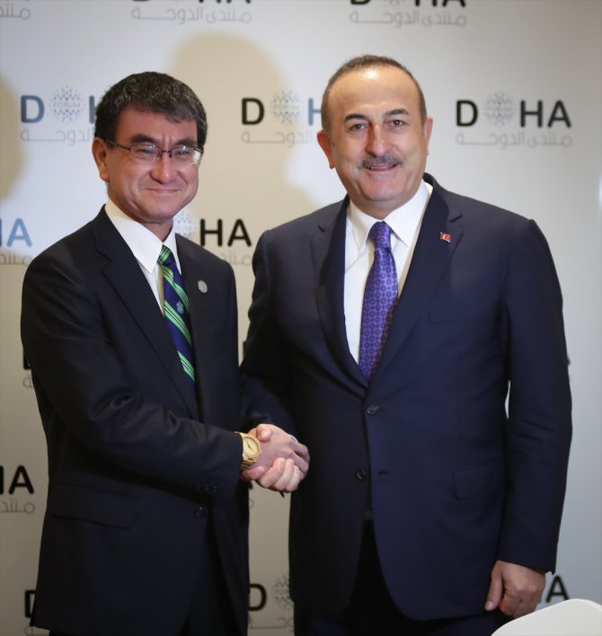 Dışişleri Bakanı Çavuşoğlu 19. Doha Forumu'nda temaslarda bulundu: