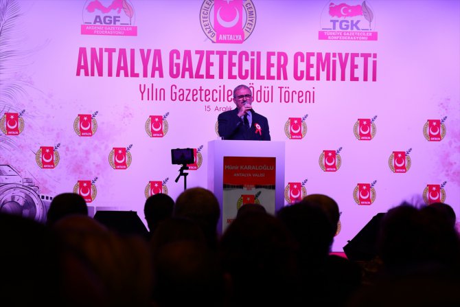 Antalya Gazeteciler Cemiyeti 2018 Yılı Basın Ödülleri dağıtıldı