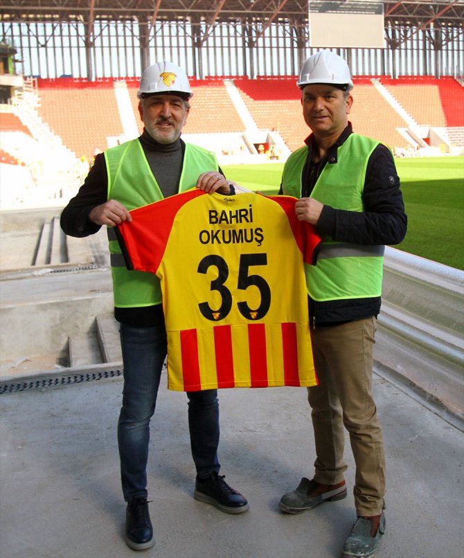 TSYD İzmir Şubesi yöneticileri, Göztepe'nin yeni stadını gezdi