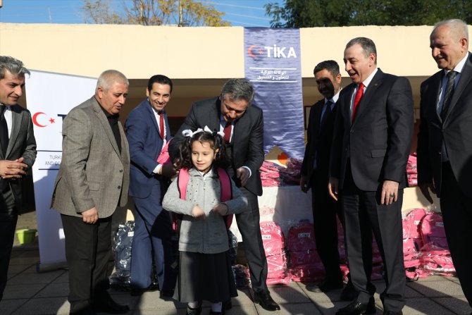 TİKA'dan Irak'taki 15 Türkmen okuluna kırtasiye yardımı