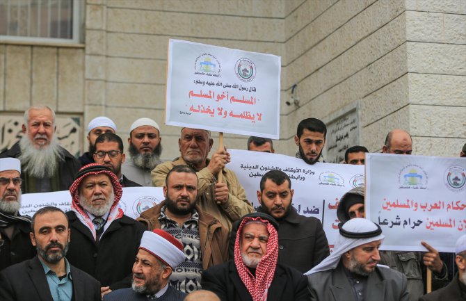 Gazze'de Uygur Türklerine destek gösterisi