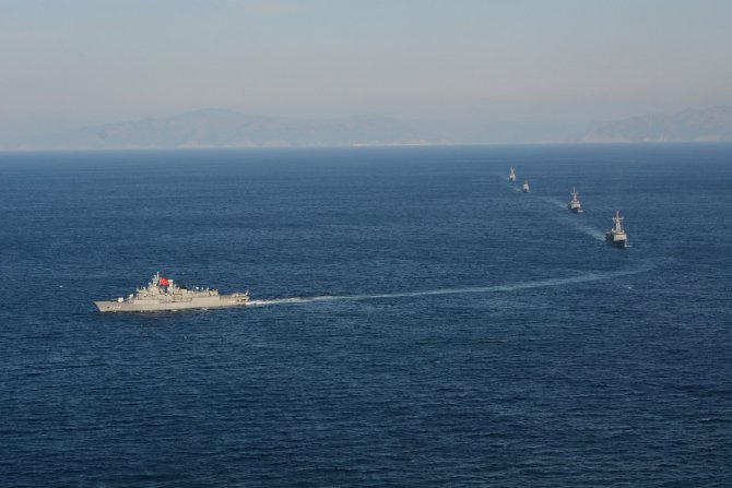 Doğu Akdeniz'de İtalya Deniz Kuvvetleri ile ortak deniz eğitimi