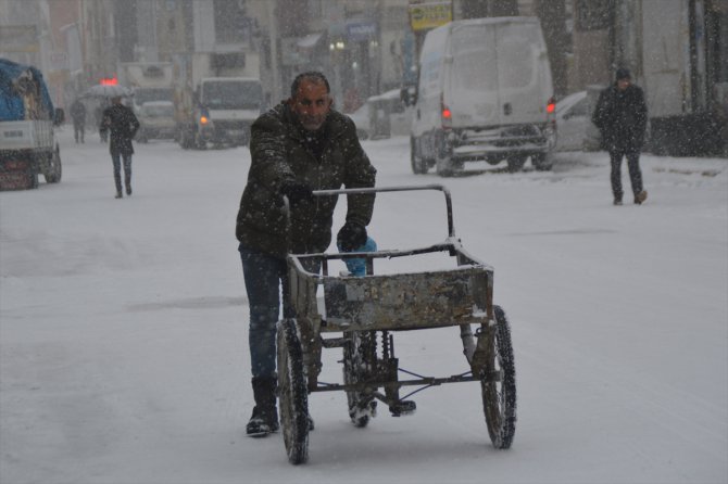 Doğu Anadolu'da kar yağışı etkili oluyor