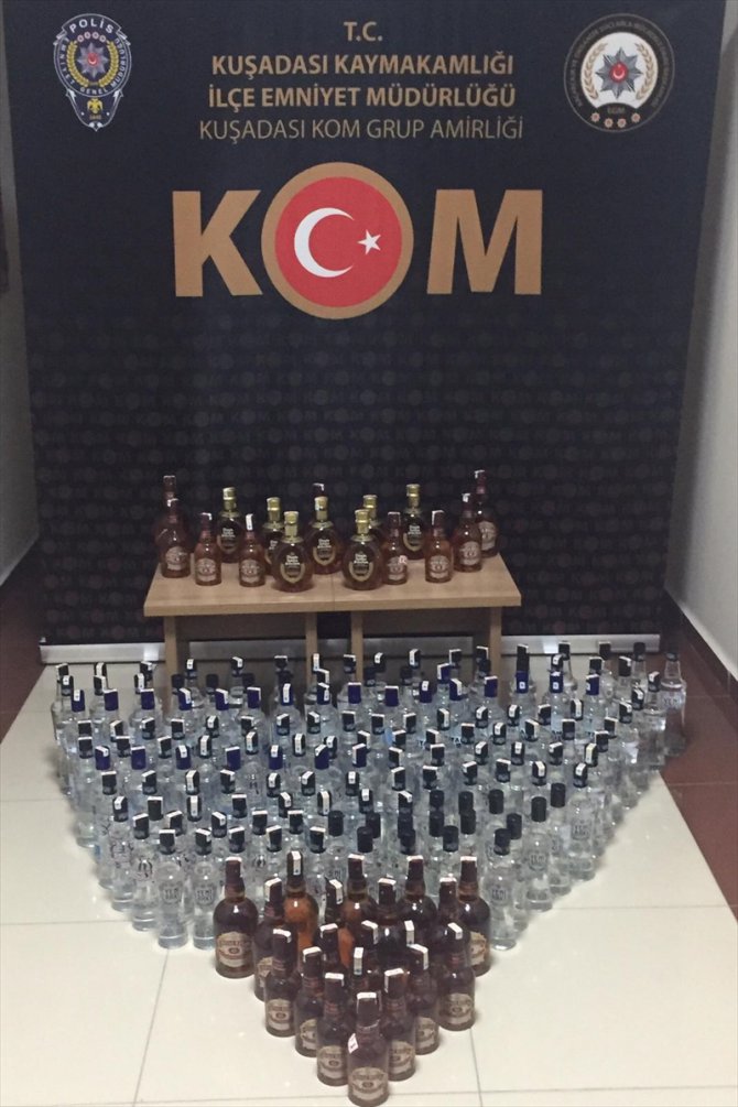 Aydın'da sahte içki operasyonunda 13 şüpheli yakalandı