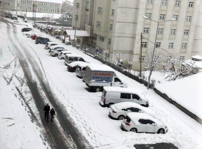 Van ve Bitlis'te 61 yerleşim yerinin yolu kar nedeniyle kapandı