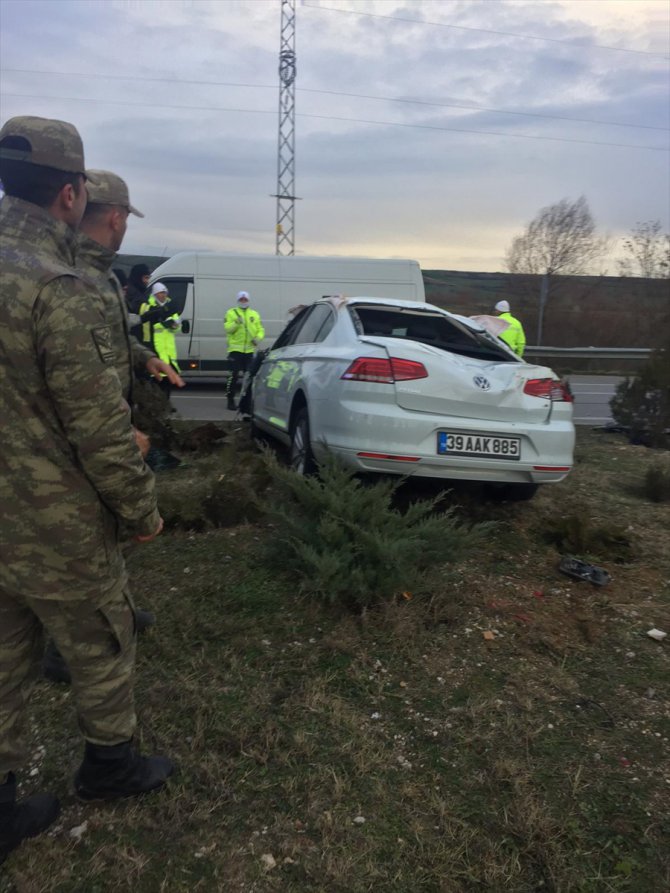 Kırklareli'nde askeri araçla otomobil çarpıştı: 4 yaralı