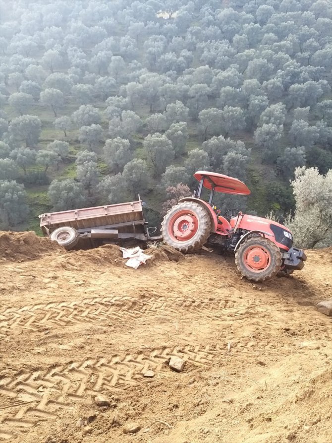Aydın'da traktör devrildi: 1 ölü, 1 yaralı