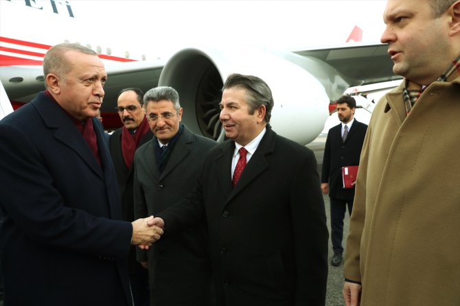 Cumhurbaşkanı Erdoğan, Libya Zirvesi'ne katılmak üzere Almanya'ya geldi