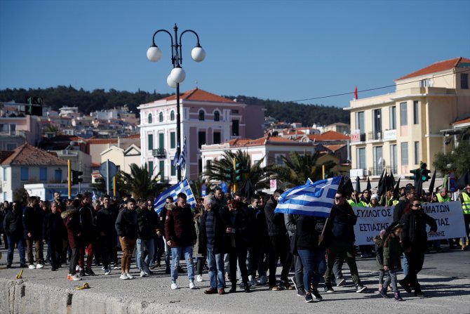 Yunan adalarında "göçmen krizi" grevi