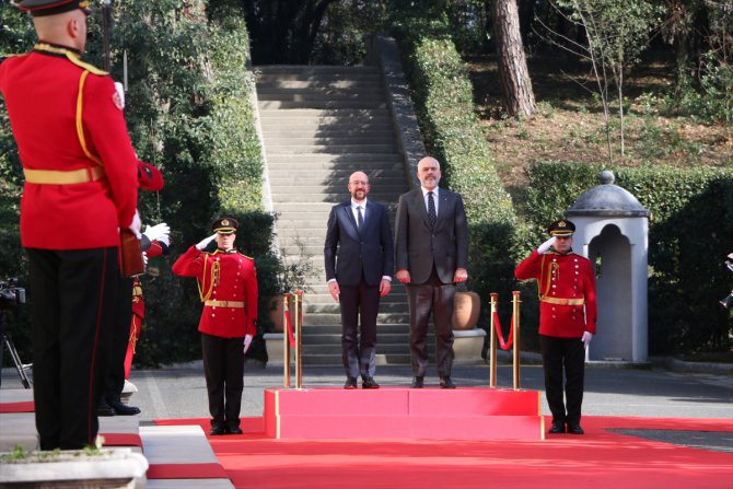 AB Konseyi Başkanı Michel'in Arnavutluk ve Kuzey Makedonya ziyareti