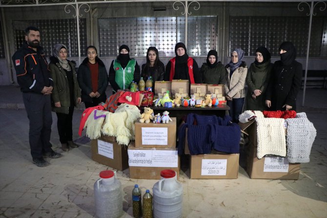 Afrinli kadınlardan Elazığ'daki deprem bölgesine yardım