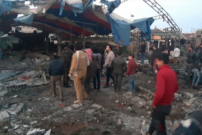 Azez’de bombalı terör saldırısı: 5 ölü, 15 yaralı