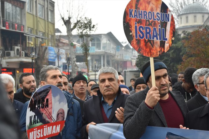 Adıyaman ve Malatya'da Trump'ın sözde Orta Doğu barış planı protesto edildi