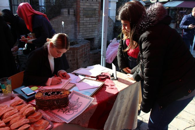 Türkiye'deki depremzedeler için Kuzey Makedonya'da kermes düzenlendi