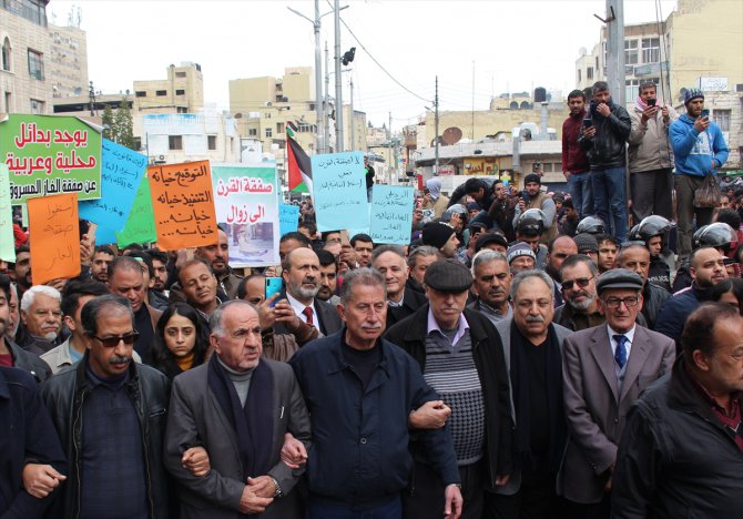 Ürdün'de Trump'ın sözde barış planı ve İsrail'den doğal gaz ithalatı protesto edildi