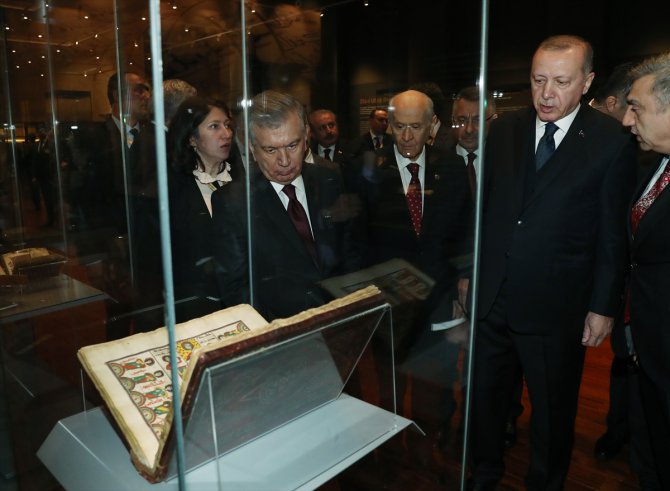 Özbekistan Cumhurbaşkanı Mirziyoyev, Cumhurbaşkanlığı Millet Kütüphanesi Açılış Töreni'nde konuştu: