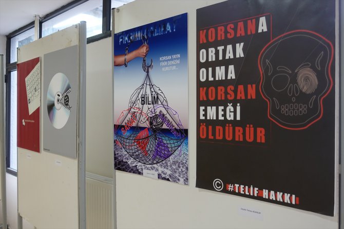 4. Karikatür ve Afiş Yarışması Sergisi İzmir'de sanatseverlerle buluştu