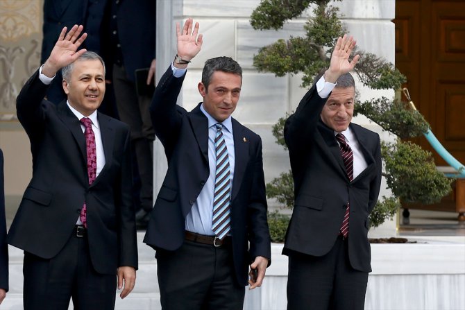 TFF ile dört büyük kulübün başkanının İstanbul Valiliğindeki toplantısı sona erdi