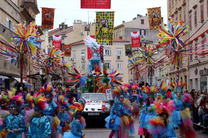 Hırvatistan'da 37. Uluslararası Rijeka Karnavalı düzenlendi