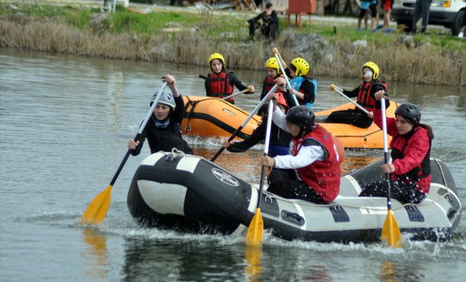Muğla'da "Okul Sporları Rafting 1. Bölge Yarışları" yapıldı