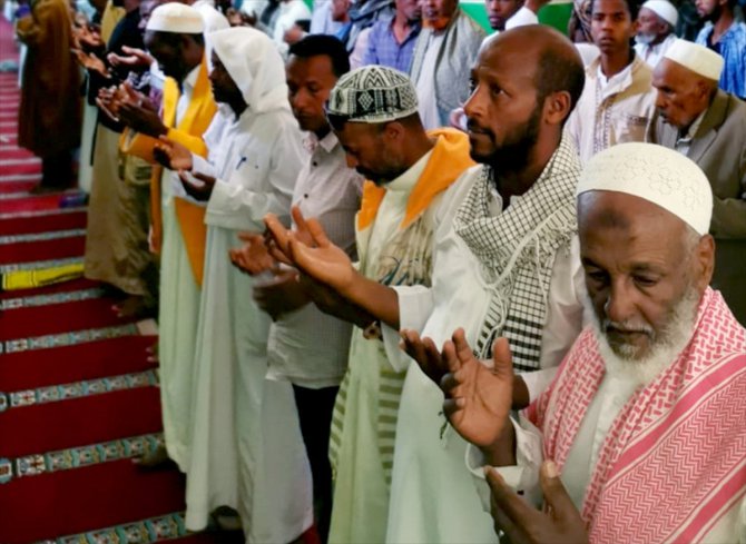 Etiyopya’da İdlib şehitleri için gıyabi cenaze namazı kılındı