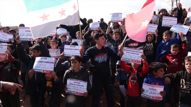 Suriyelilerden Bahar Kalkanı Harekatı'na destek