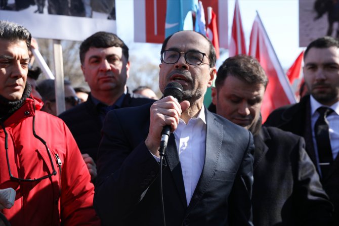 Beyaz Saray önünde Türkiye'ye destek gösterisi