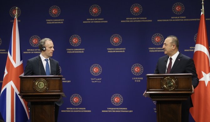 Çavuşoğlu, İngiltere Dışişleri Bakanı Raab ile ortak basın toplantısında konuştu: (1)