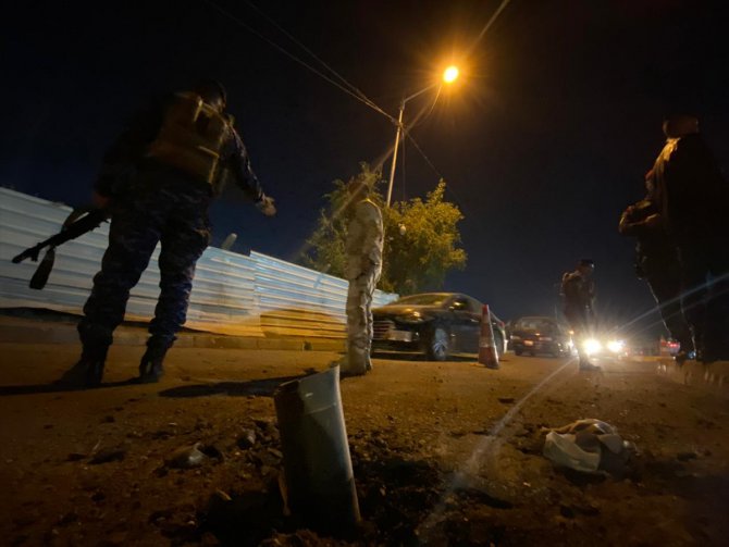 Bağdat'ta polis karargahına füze saldırısı